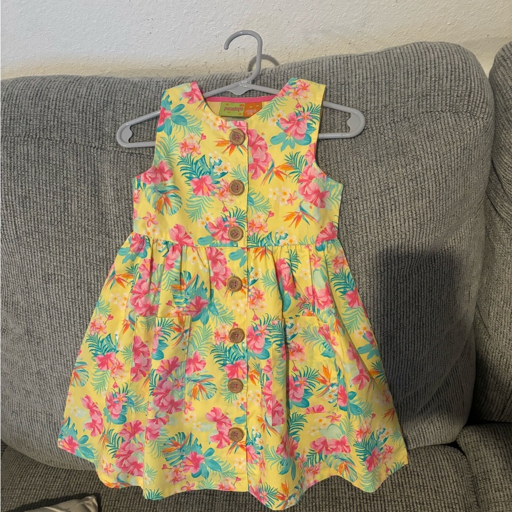 Penelope Mack Yellow Floral Kids Dress